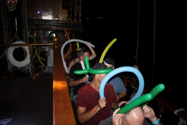 Fiesta en el barco